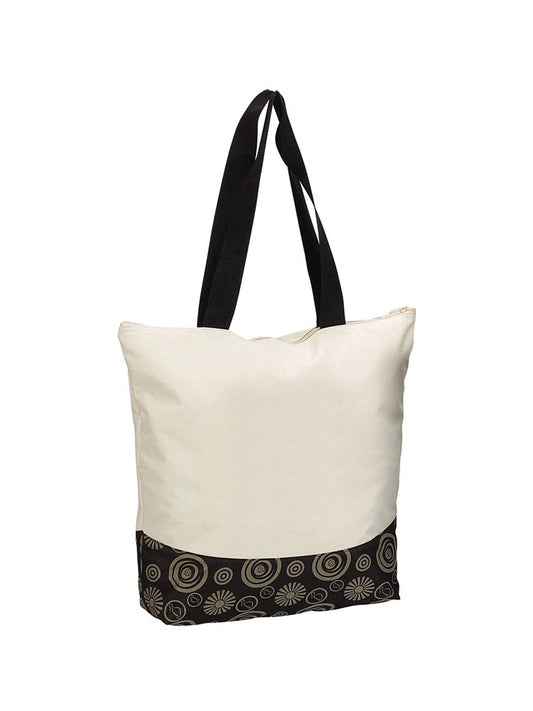 ZIPPERED COLOR POP TOTE