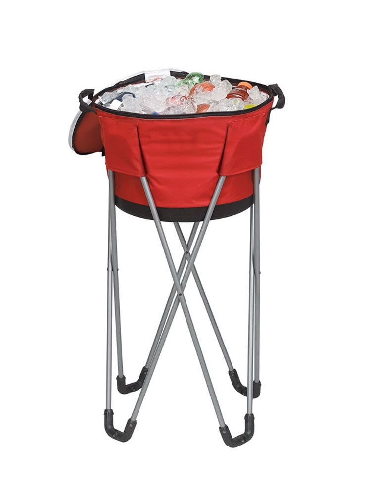 COLLAPSIBLE BARREL COOLER W/STAND