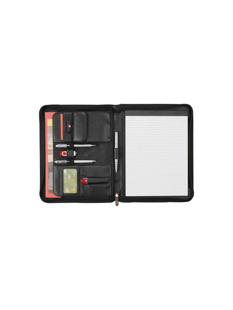 Wenger® Executive Leather Zippered Padfolio