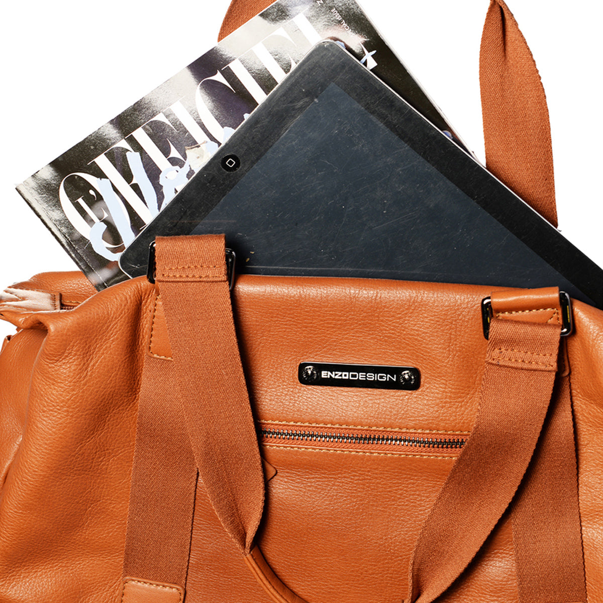 EnzoDesign Top Quality CowNappa Leather Tote Bag