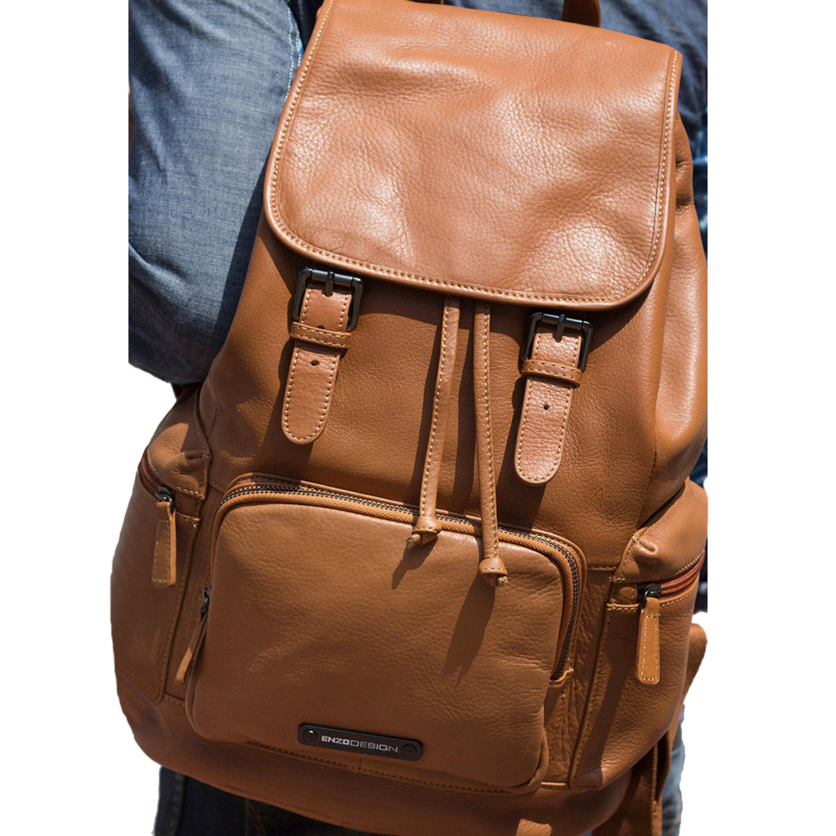 EnzoDesign Top Quality Cow Nappa Leather Backpack