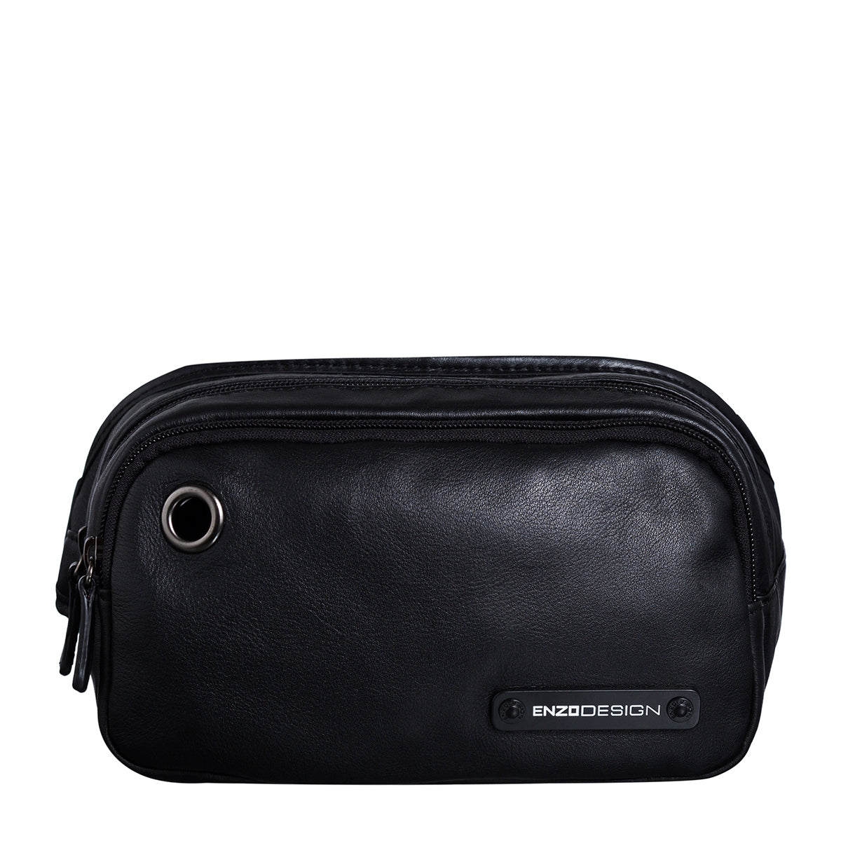 EnzoDesign Cowhide Leather Waist Bag