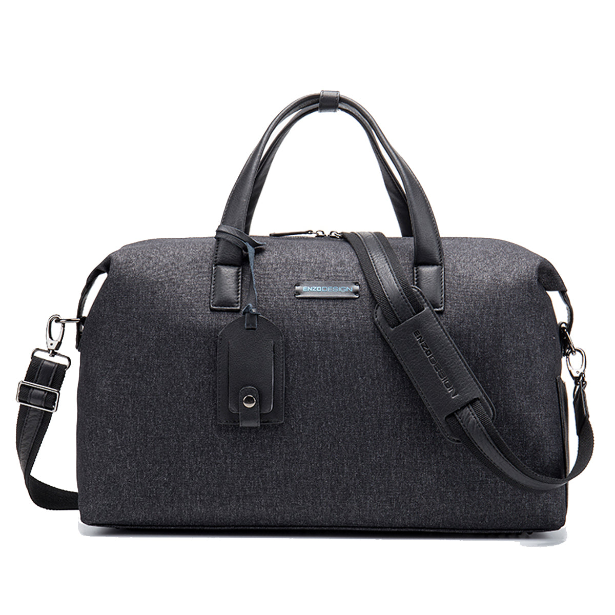 EnzoDesign Korea Fabric Leather Trim Light Weight Executive Weekender