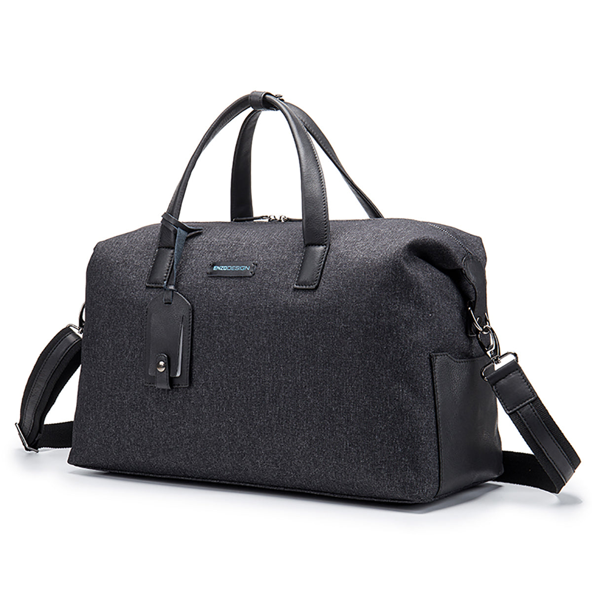 EnzoDesign Korea Fabric Leather Trim Light Weight Executive Weekender