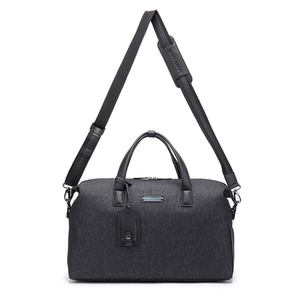 EnzoDesign Korea Fabric Leather Trim Light Weight Executive Weekender