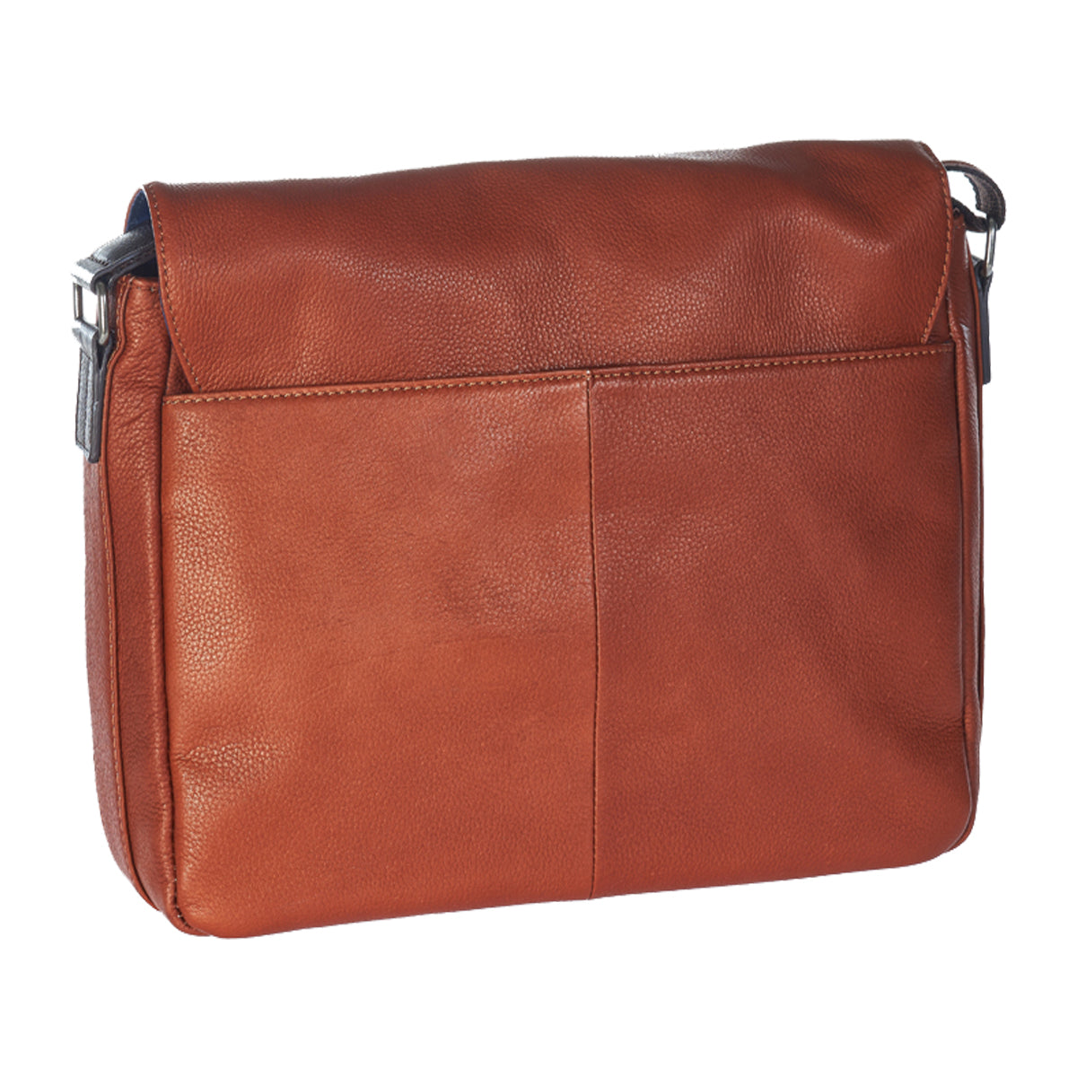 EnzoDesign Urban Light Pebble Grained Leather Messenger