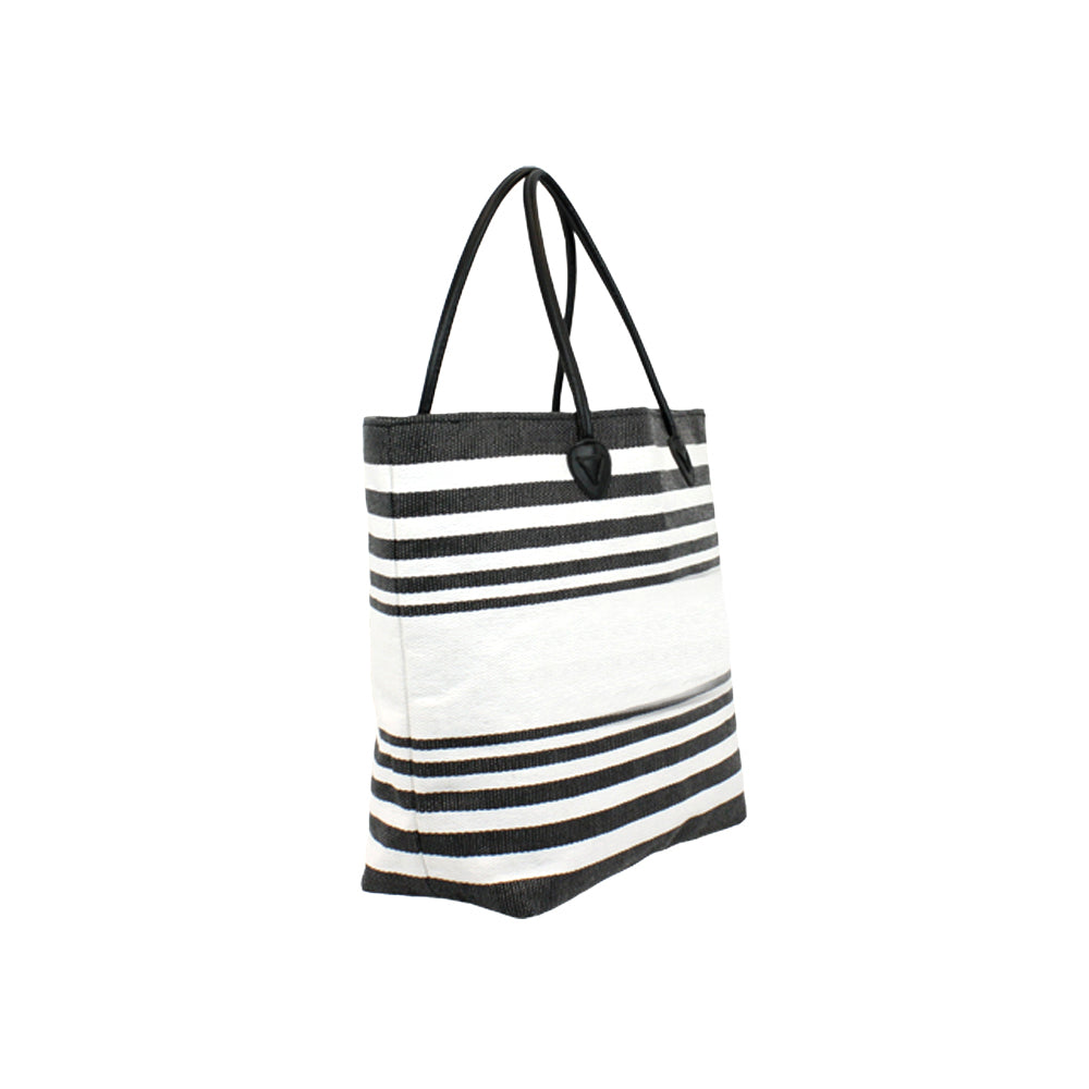 STRIPED TRENDY TOTE