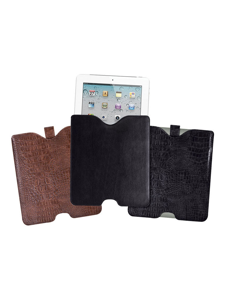LUXURY CROC LEATHER IPAD SLEEVE