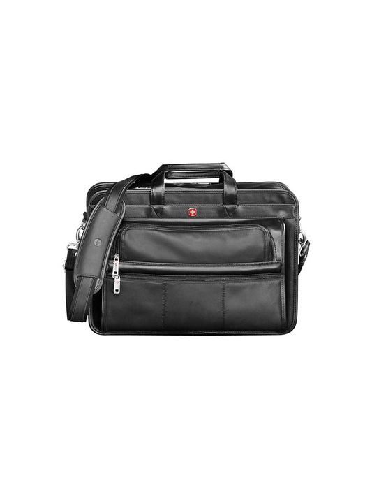Wenger® Leather Double Compartment Attache