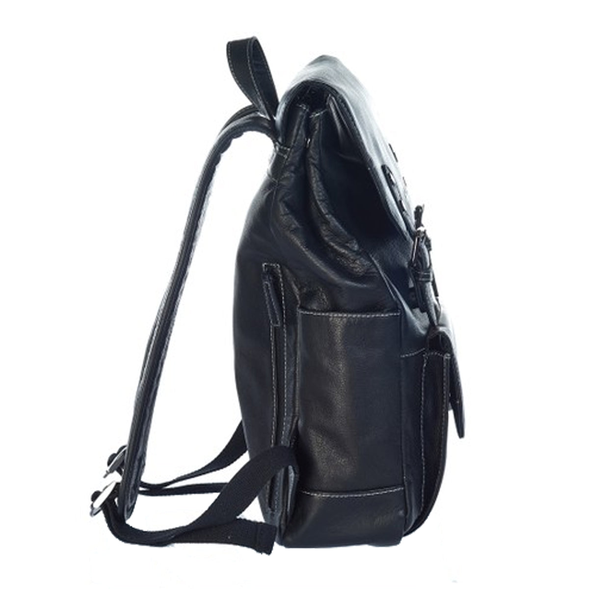 EnzoDesign Urban Light Pebble Grained Leather Backpack